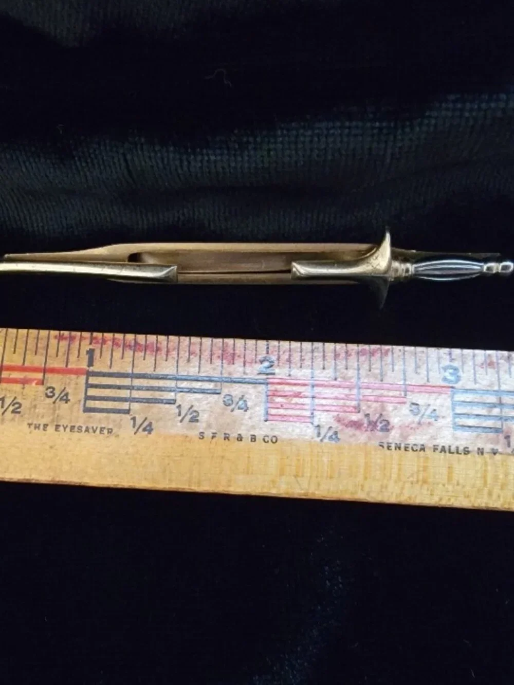 Vintage Swank Signed Tie Clip Bar